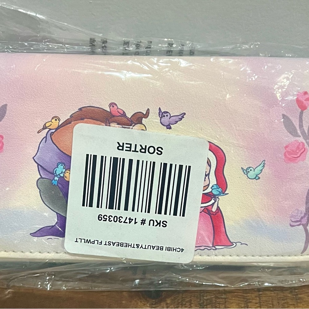 Loungefly Beauty & The Beast Fairy Tale Character Flap Wallet